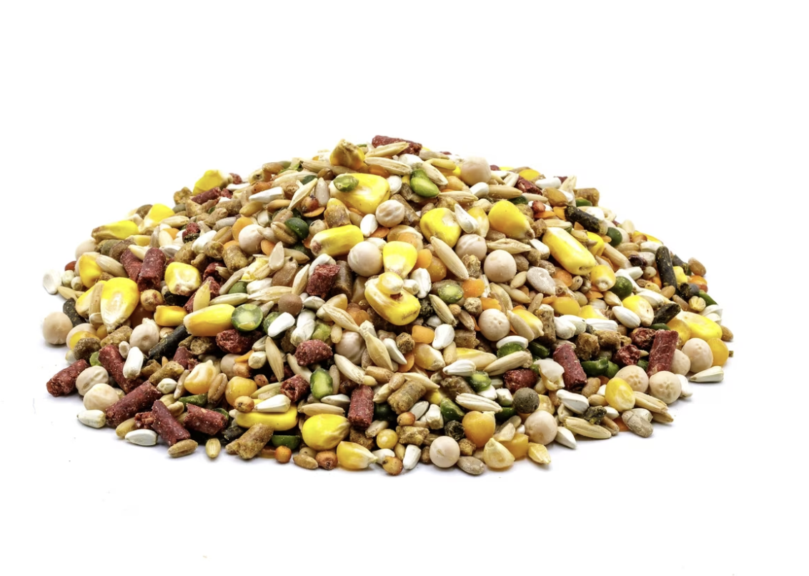 High Octane with Cracked Corn feed close-up